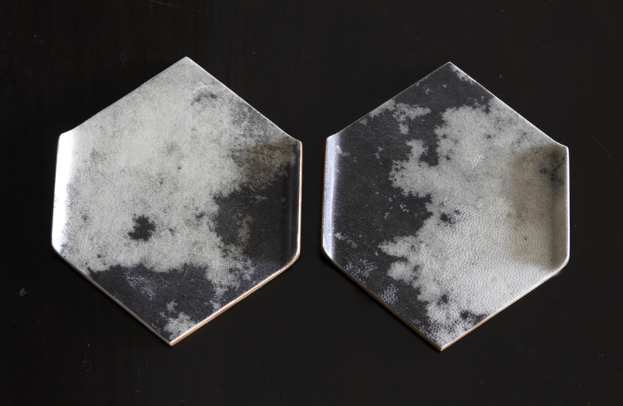 Alexander Lamont stained parchment coasters