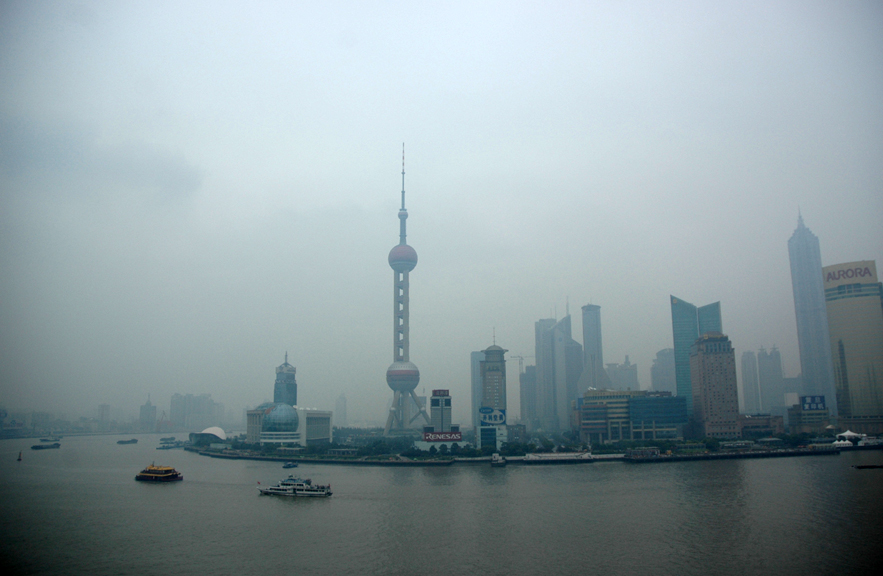 Shanghai skyline by Alexander Lamont