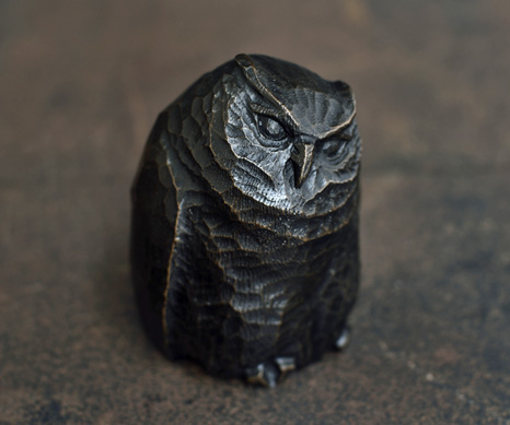 Bronze Owl Sculpture by Alexander Lamont