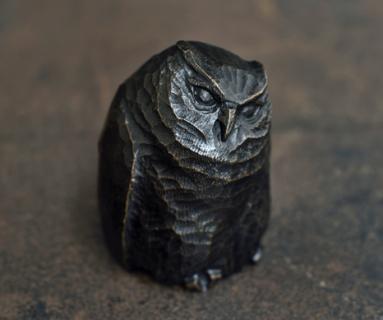 Bronze Owl Sculpture by Alexander Lamont